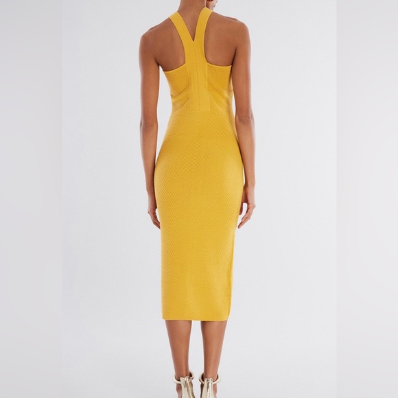 BCBGMaxazria Merigold Abigail Halter Midi Dress - Picture 2 of 10